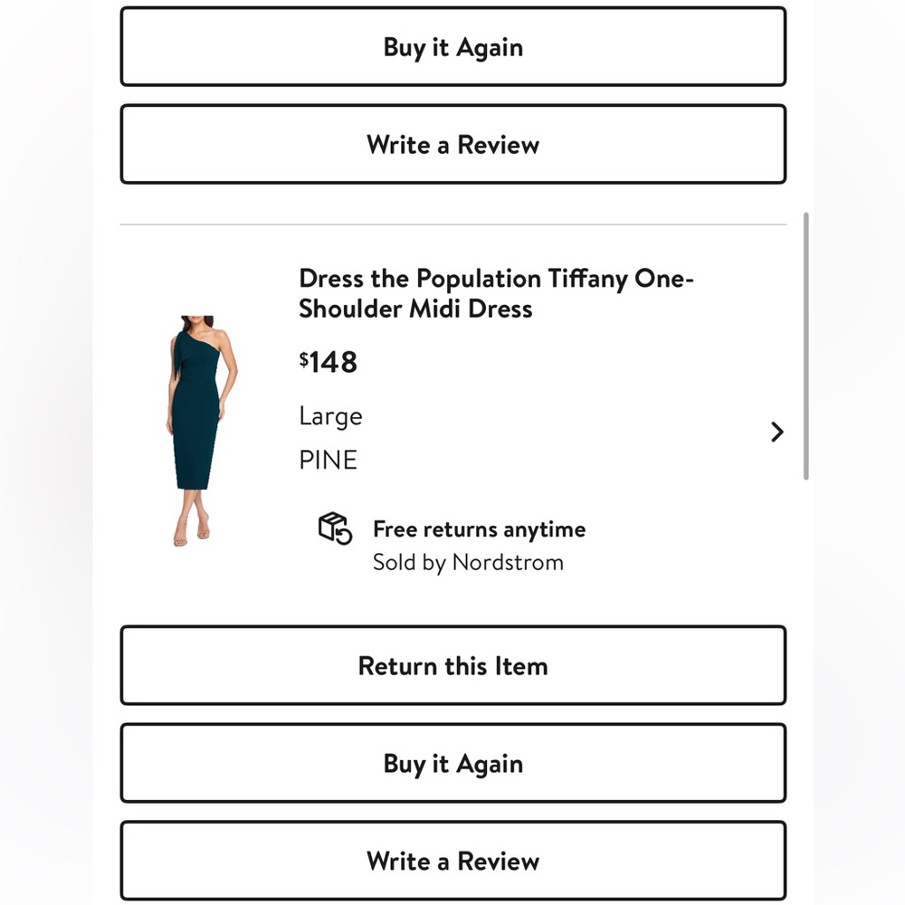 Dress the Population One-Shoulder Teal Dress - Picture 14 of 14